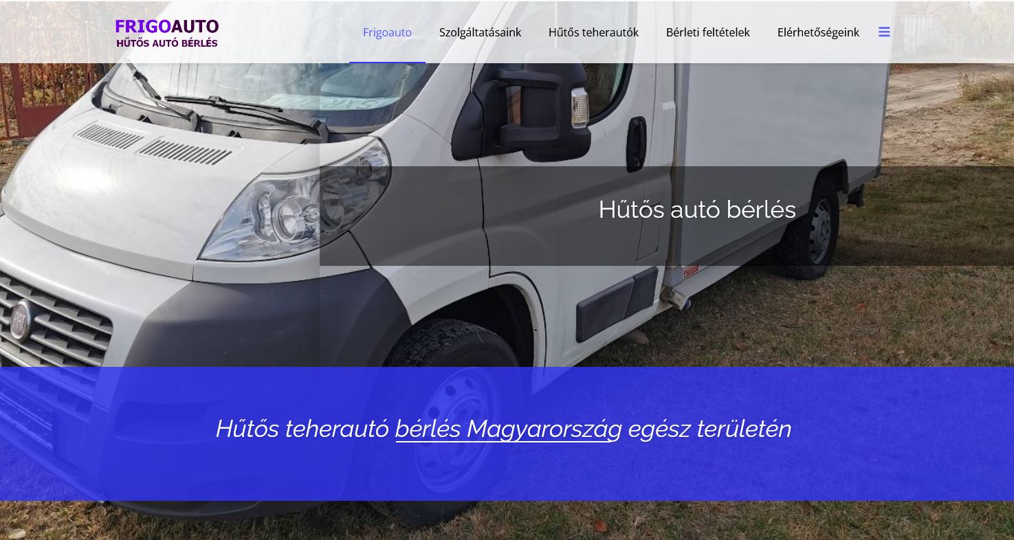 frigoauto - Hűtős teherautó bérlés Magyarország egész területén - Hűtős autó bérlés
